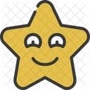 Glucklich Emoji Stern Symbol