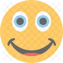 Glucklich Uberrascht Emoticon Symbol