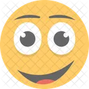 Glucklich Uberrascht Emoticon Symbol