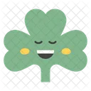 Gluckliches Koriandergesicht Koriandergesicht Emoticon Symbol