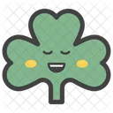 Gluckliches Koriandergesicht Koriandergesicht Emoticon Symbol