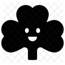Gluckliches Koriandergesicht Emoticon Emotion Symbol