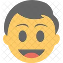 Glucklich Uberrascht Emoticon Symbol