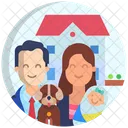 Glückliche Familie  Symbol