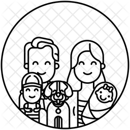 Glückliche Familie  Symbol