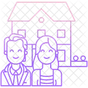 Gluckliche Familie Familie Leute Symbol