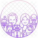 Gluckliche Familie Vollstandige Familie Familie Symbol
