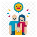 Gluckliche Familie Symbol