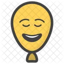 Gluckliches Ballongesicht Ballongesicht Emoticon Symbol