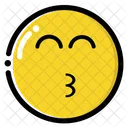 Glucklich Kuss Emoji Symbol