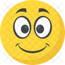 Glucklich Uberrascht Emoticon Symbol