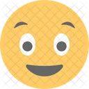 Glucklich Uberrascht Emoticon Symbol