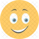 Glucklich Uberrascht Emoticon Symbol