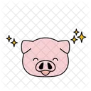 Schwein Glucklich Lacheln Symbol