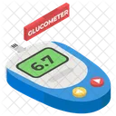 Glucometer Sugar Test Glucose Monitoring Icon