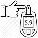 Glucometre Test De Sucre Surveillance Du Glucose Icône