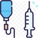 Glucose Bottle Injection Syringe Icon