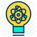 Forschungsidee Atomforschungsidee Mikrobiologieforschungsidee Symbol