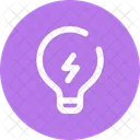 Gluhbirnen Bolzen Licht Idee Symbol