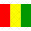 Gn Guinee Drapeaux Iso Icône