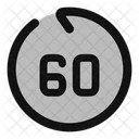 Go Backward Sec 60 Seconds 60 Sec Icon