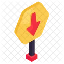 Go Down Board  Icon