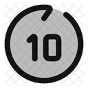 Go Forward Sec 10 Seconds 10 Second Icon