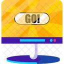 Go Game Monitor Video Game Icon