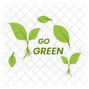 Go Green Earth Day Ecology Icon