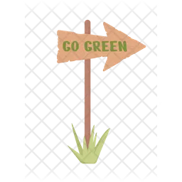 Go green pointer  Icon