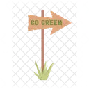 Go green pointer  Icon