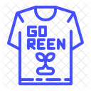 Go Green T Shirt Icon Icon