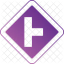 Go straight or right  Icon