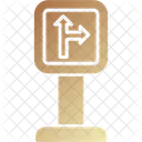 Go Straight Or Right Traffic Miscellaneous Icon
