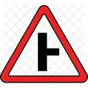 Go straight or right sign  Icon