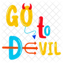 Go To Devil Devil Word Devil Tool Icon