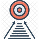 Goal Center Of Target Mission Icon