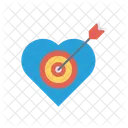 Goal Heart Target Icon