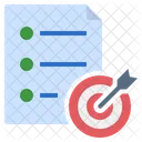 Goal Target Planning Icon