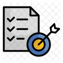 Goal Project Plan Task List Icon