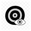 Half Tone Eye On Target Illustration Target Goal Icon