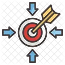 Goal Setting Business Objectives Goal Achievement Icon