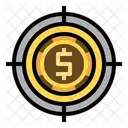 Goal Targeting Money Icon