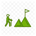 Goal Achieve Flag Icon