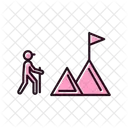 Goal Achieve Flag Icon