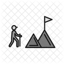 Goal Achieve Flag Icon