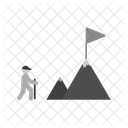 Goal Achieve Flag Icon