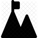 Goal Mountain Business Flag Icon