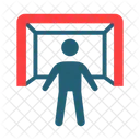 Hockey Player Field Goaltender Icon