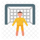 Goalie Hockey Player Field Icon